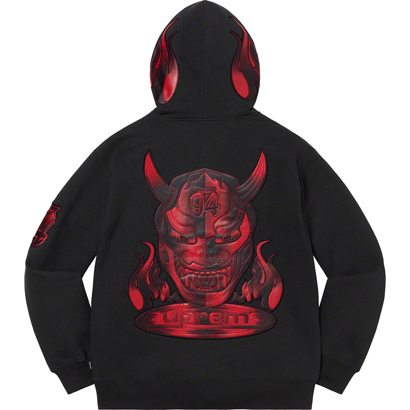 Demon Zip Up Hooded Sweatshirt view 7